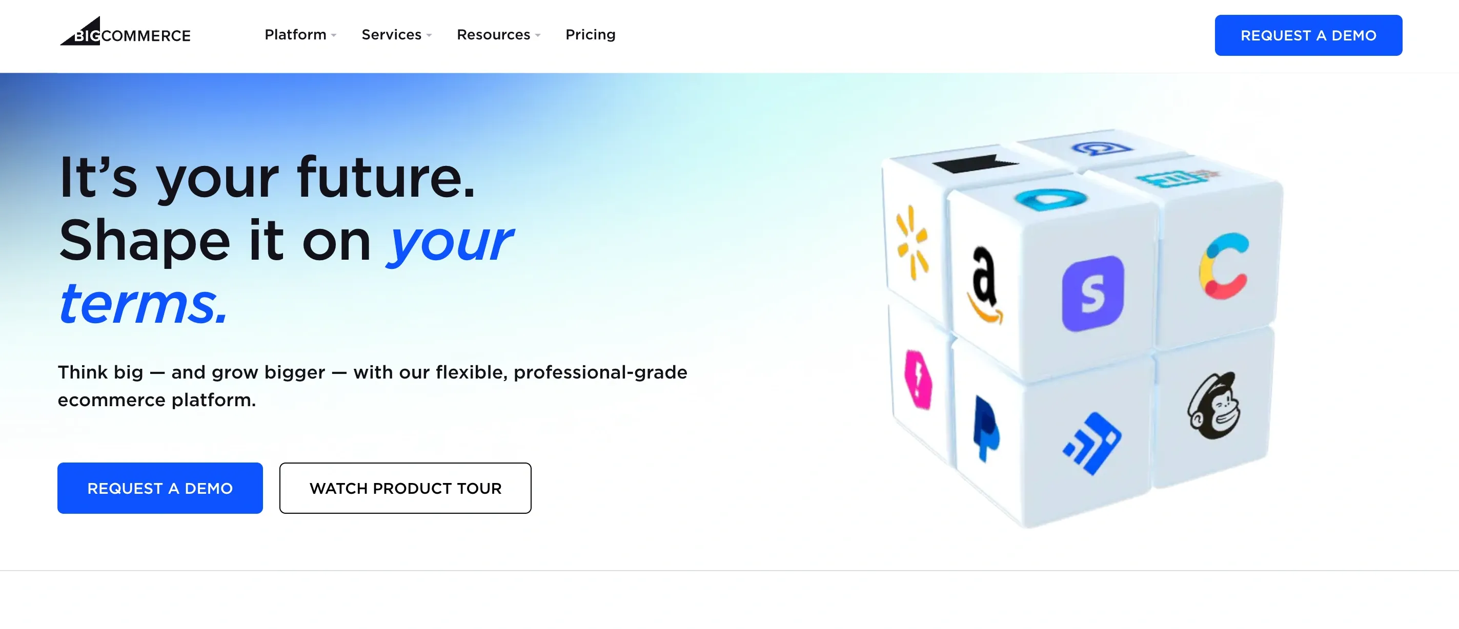 BigCommerce home page